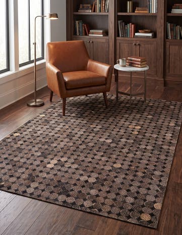 5' 1 x 7' 2 Cowhide Rug