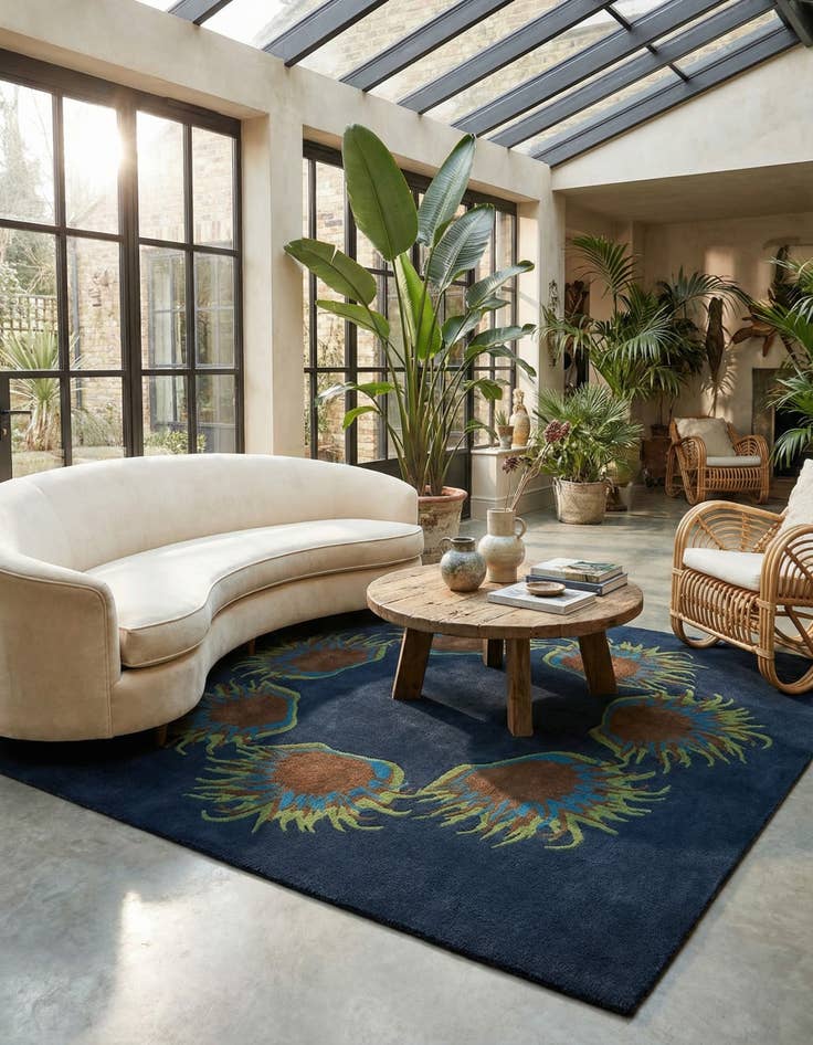 Detail image of 7' 7 x 7' 7 Luna Square Rug