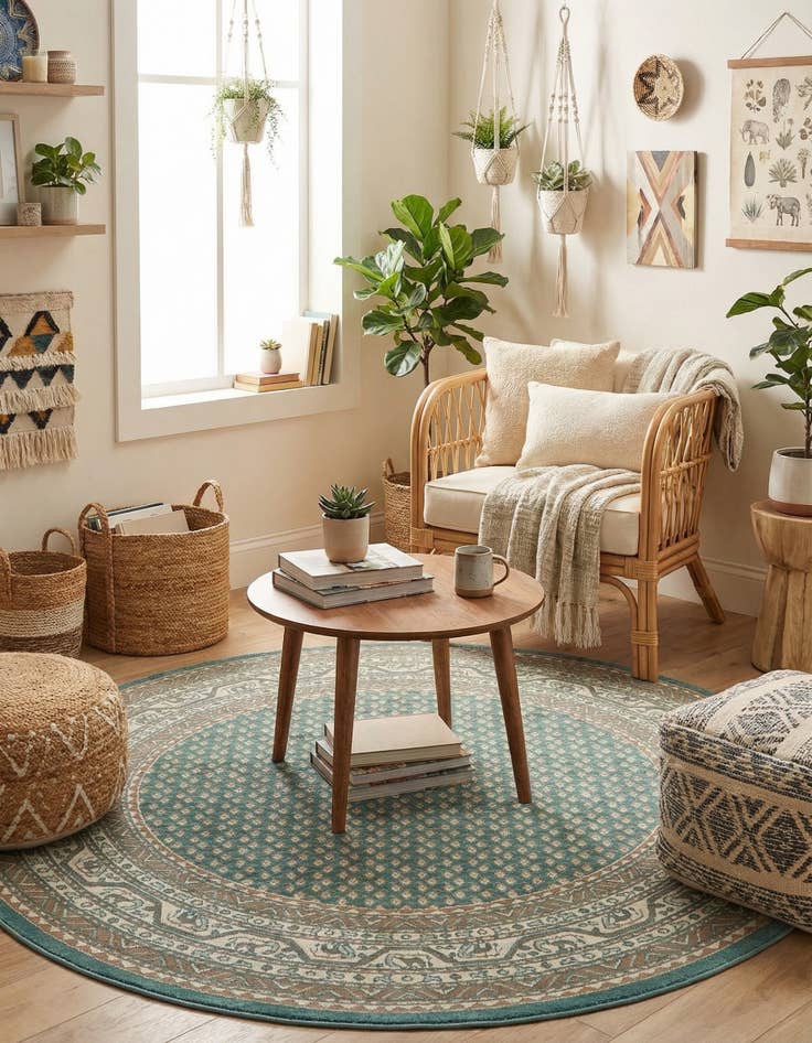 Detail image of 3' 7 x 3' 7 Tribeca Round Rug