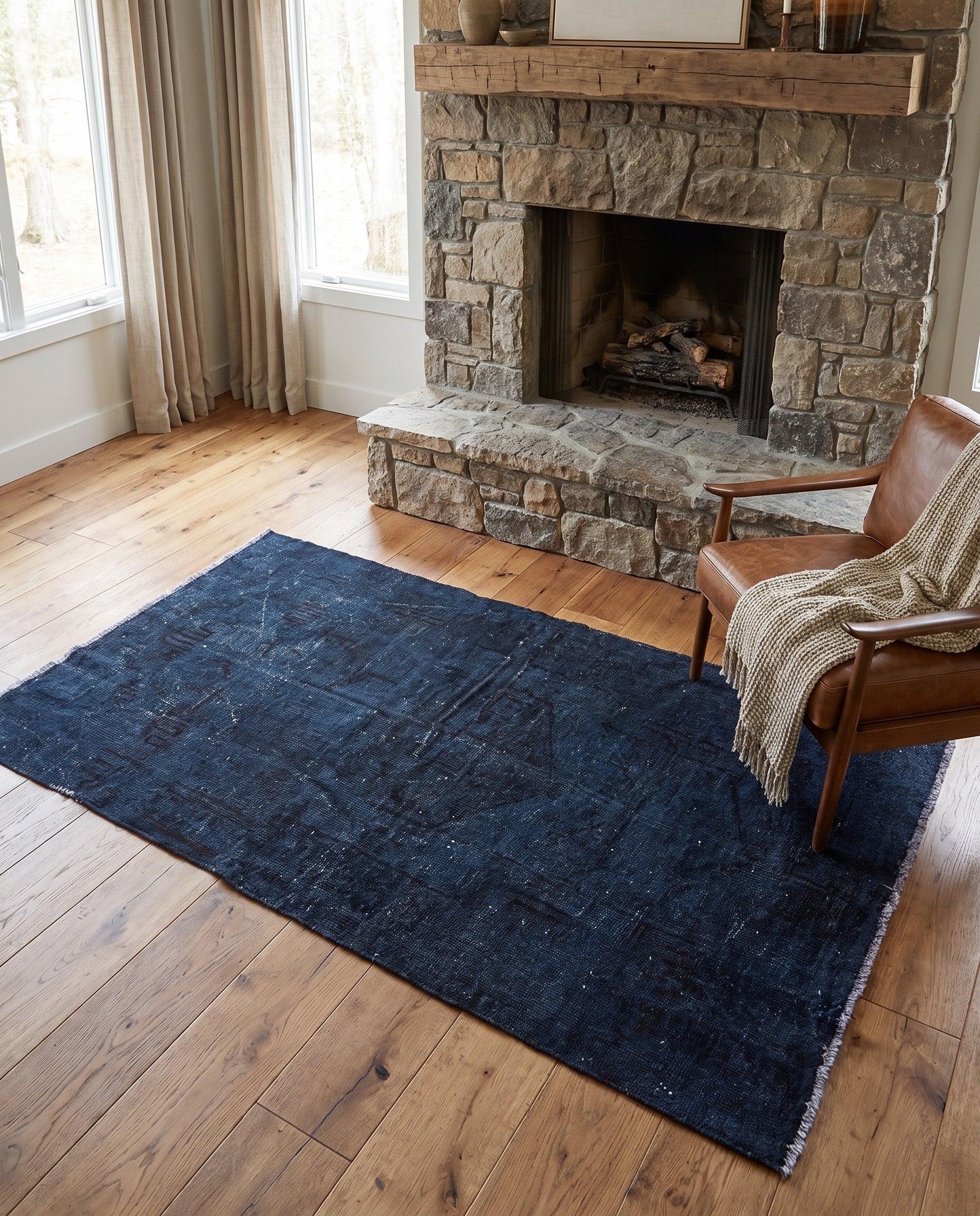 3' 3 x 6' Hand Knotted Ultra Vintage Persian Wool Rug