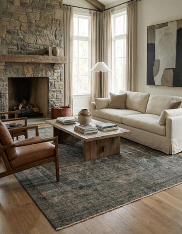 6' 7 x 9' 4 Hand Knotted Ultra Vintage Persian Wool Rug