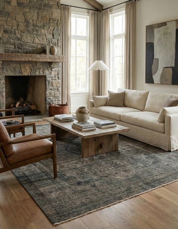 6' 7 x 9' 4 Hand Knotted Ultra Vintage Persian Wool Rug