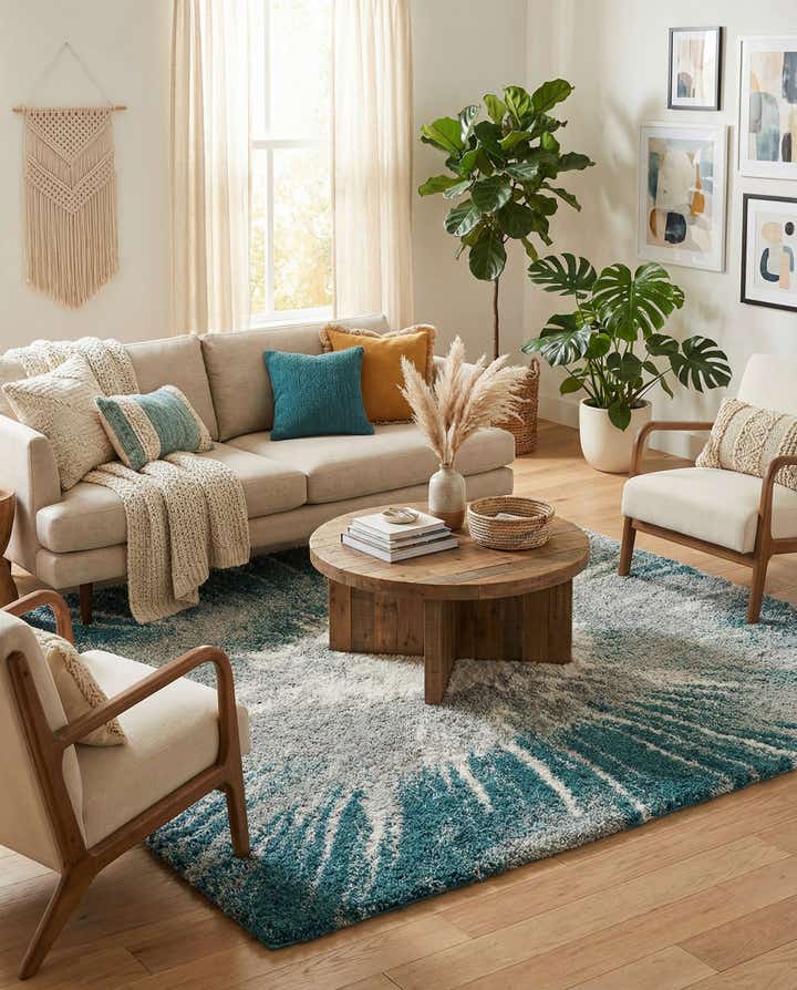 7' 10 x 7' 10 Soft Touch Shag Square Rug