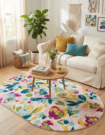 5' 3 x 7' 10 Bloom Oval Rug