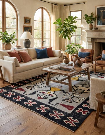 7' 8 x 10' 4 Hand Knotted Darya Wool Rug
