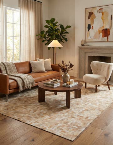 5' 5 x 7' 7 Cowhide Rug