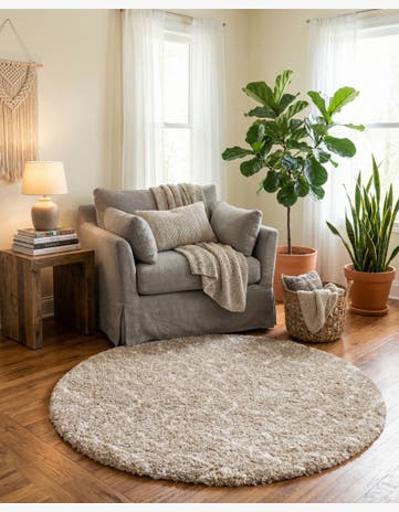 6' x 6' Marrakesh Shag Round Rug