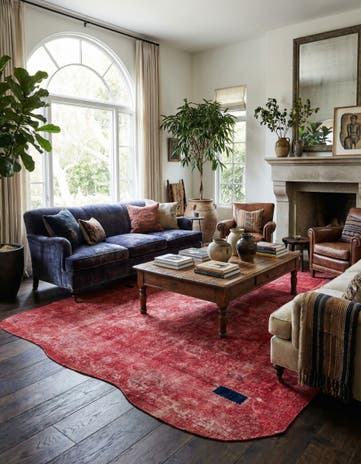 7' 9 x 9' 4 Hand Knotted Ultra Vintage Persian Wool Rug