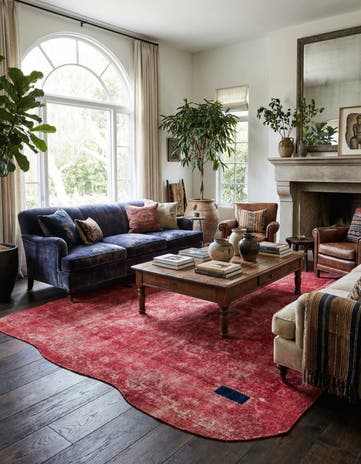 7' 9 x 9' 4 Hand Knotted Ultra Vintage Persian Wool Rug