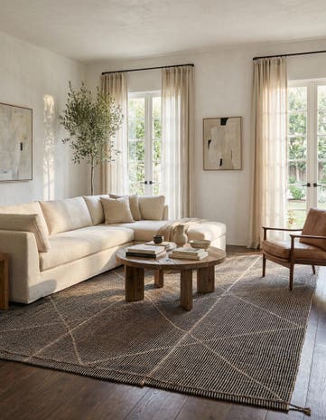 9' 8 x 14' 5 Hand Knotted Moroccan Wool Rug