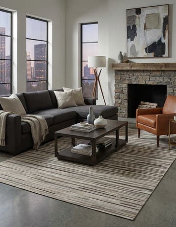 5' 2 x 8' Cowhide - Patchwork Rug