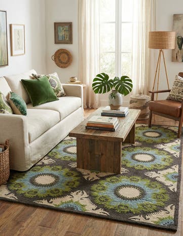 5' 1 x 8' Luna Wool Rug