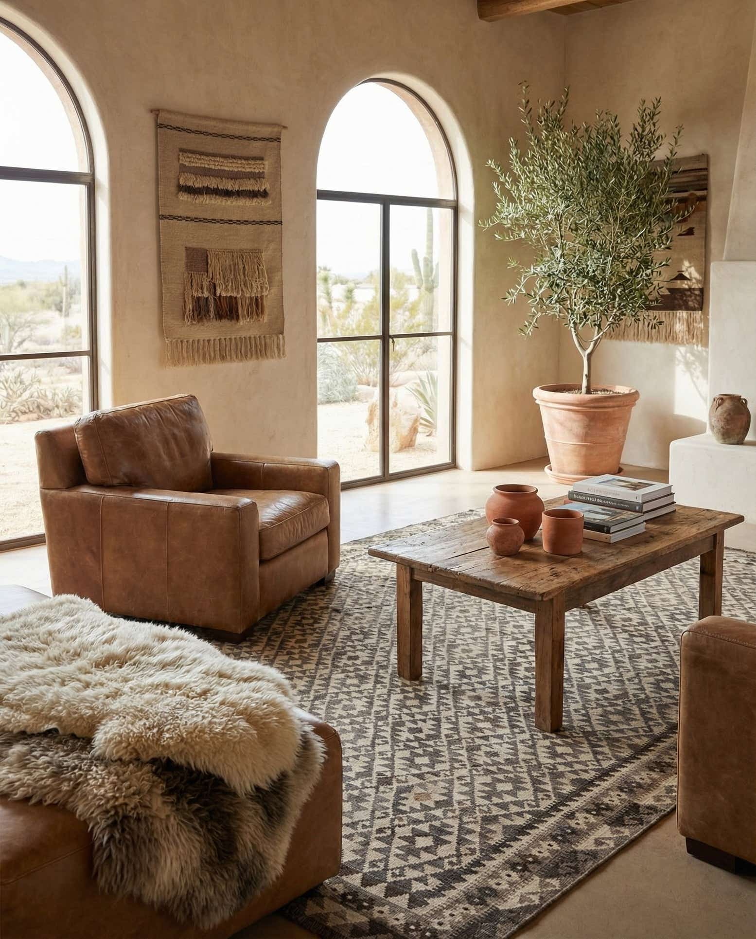 6' 11 x 9' 11 Hand Woven Kilim Maymana Wool Rug