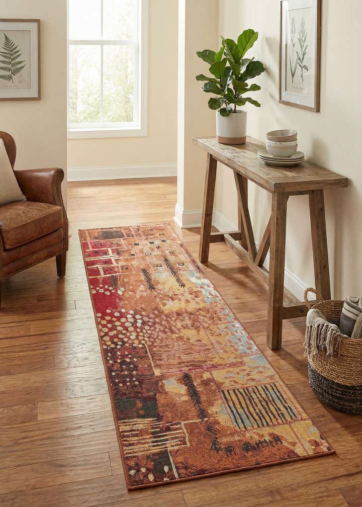 2' x 5' Easy-Clean Modern Indoor / Outdoor Runner Rug