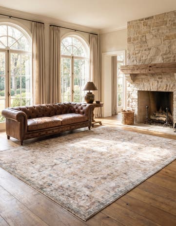 6' 10 x 10' Hand Knotted Ultra Vintage Persian Wool Rug