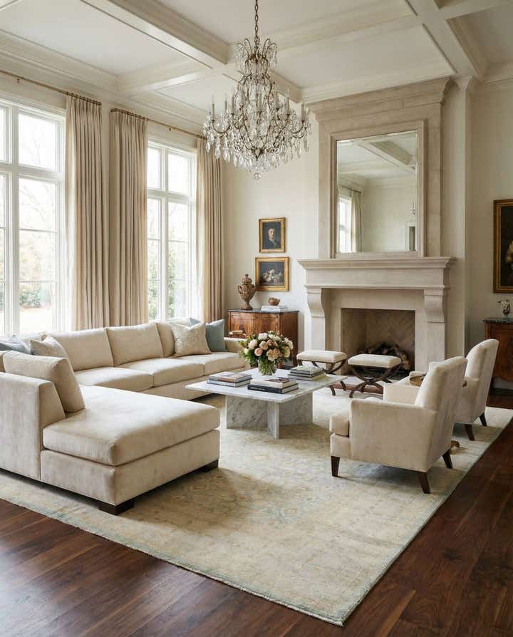 9' 9 x 13' 2 Hand Knotted Ziegler Rug