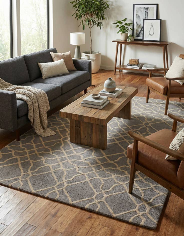 Detail image of 5' x 8' Luna Wool Rug