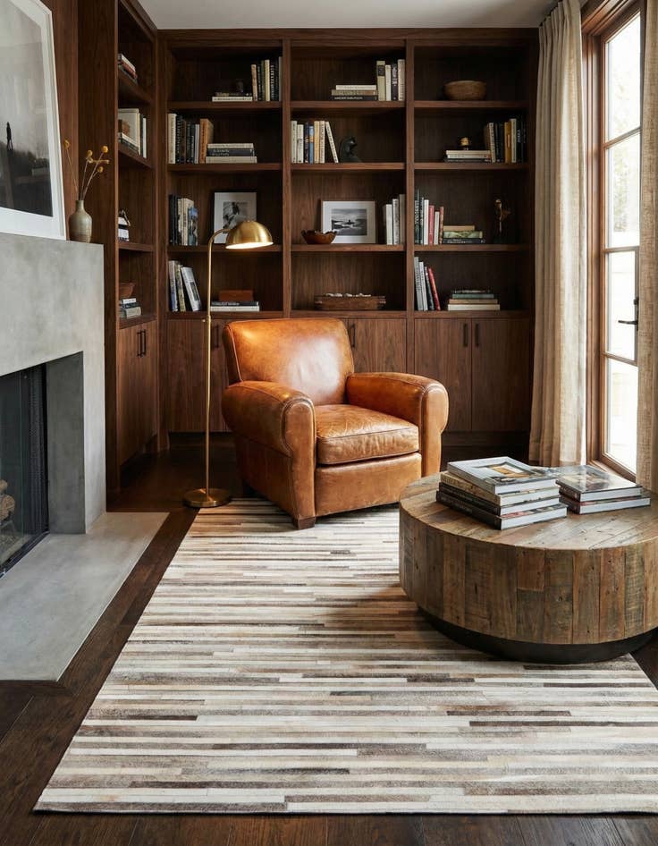 Detail image of  5' 4 x 7' 5 Cowhide Rug