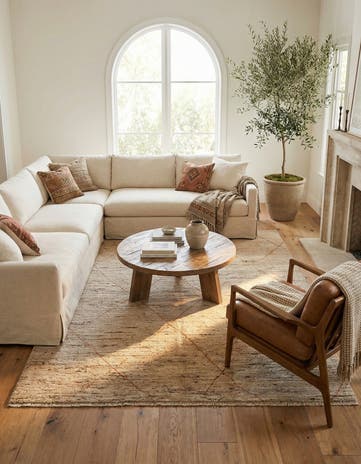 5' 4 x 7' 6 Hand Knotted Moroccan Wool Rug