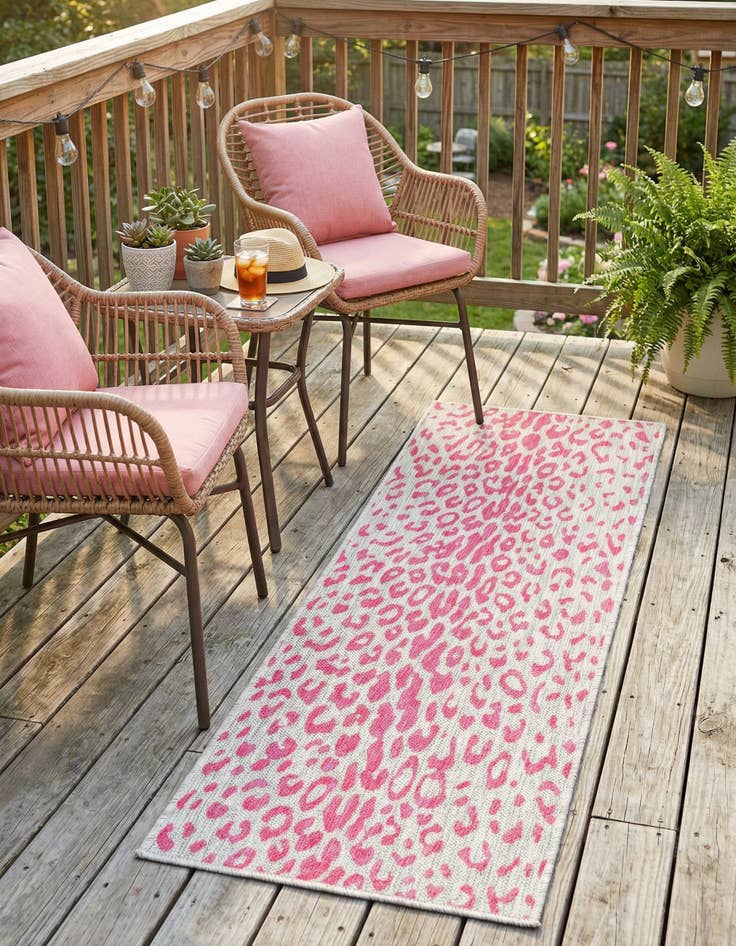 Detail image of  2' x 6'  Washable Safari Indoor / Outdoor Runner Rug