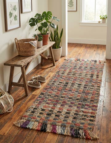 Hand Woven Chunky Jute Runner Rug