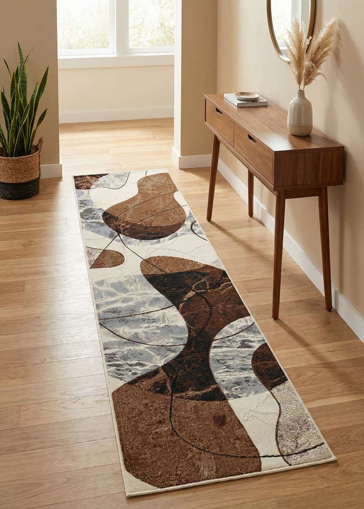2' x 8' Easy-Clean Modern Indoor / Outdoor Runner Rug
