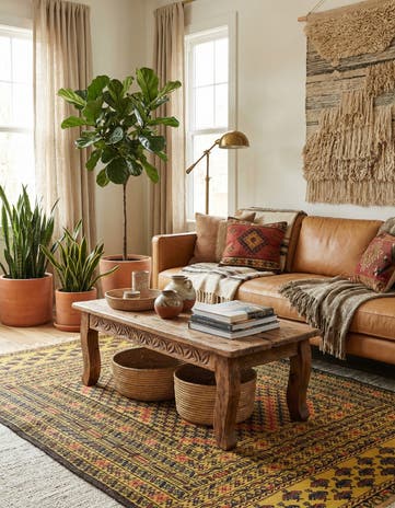 4' 3 x 6' Hand Woven Kilim Afghan Wool Rug
