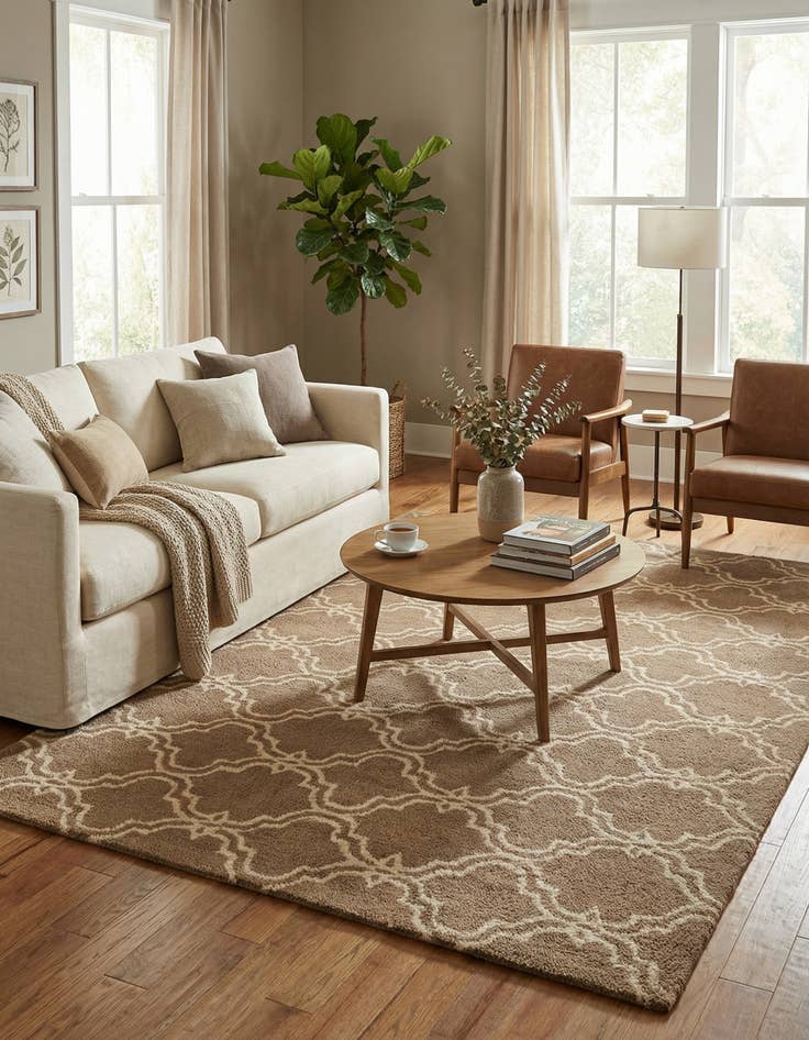 Detail image of 5' x 8' Luna Wool Rug