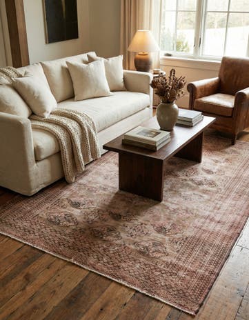 4' 2 x 6' 2 Hand Knotted Ultra Vintage Persian Wool Rug