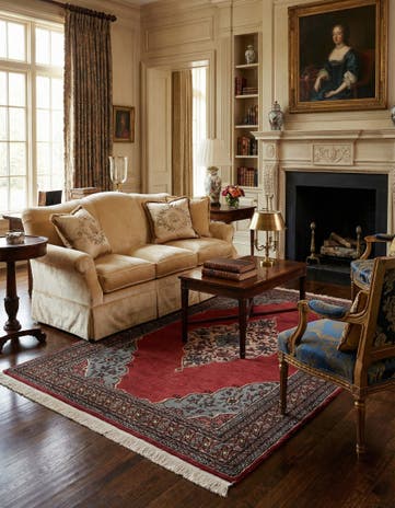 4' x 6' 7 Hand Knotted Bokhara Oriental Rug