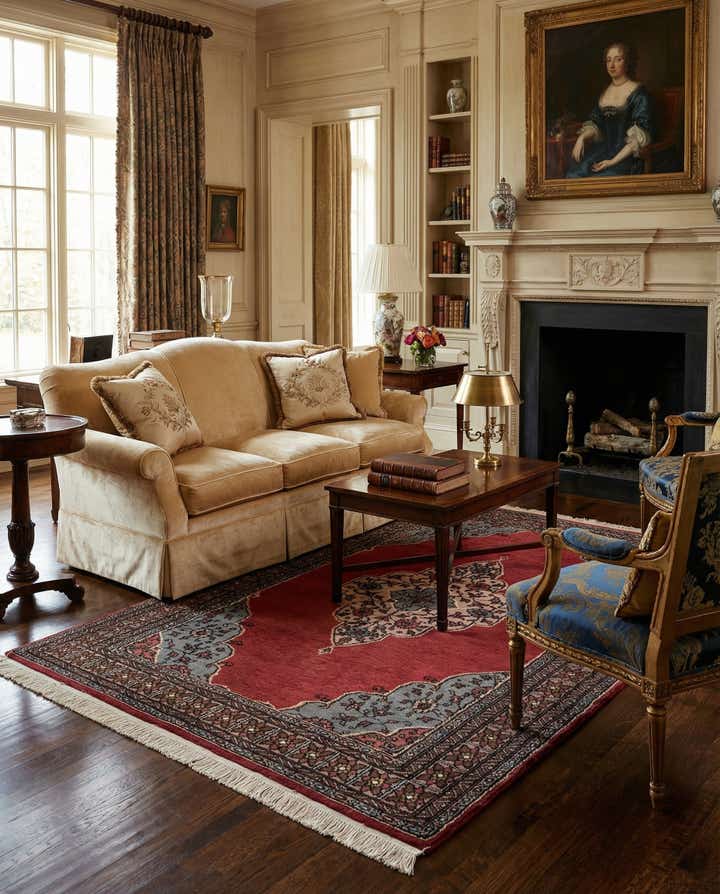 4' x 6' 7 Hand Knotted Bokhara Oriental Rug