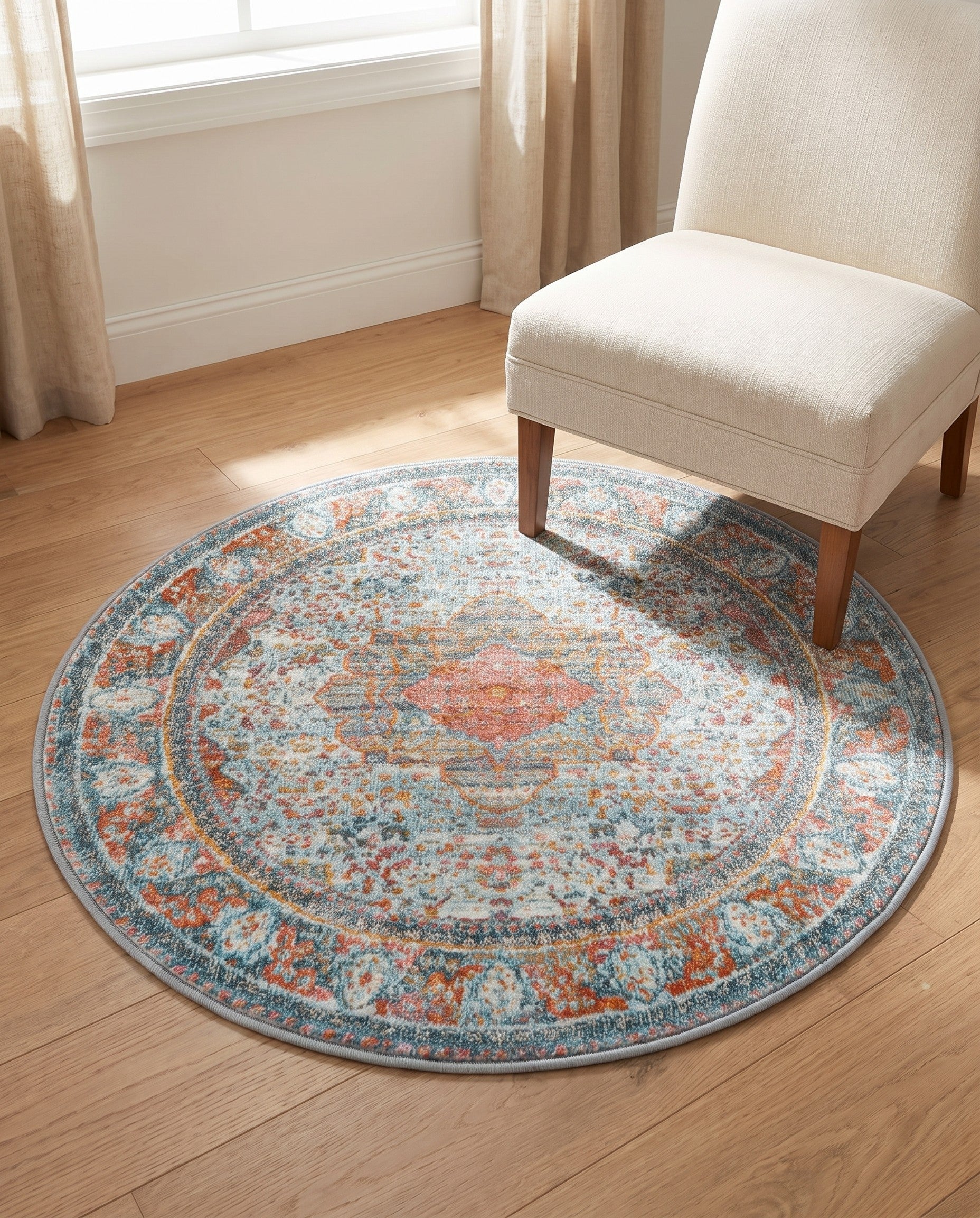 3' 3 x 3' 3 Santiago Round Rug