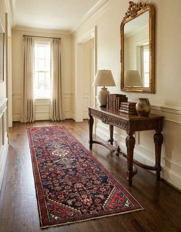 2' 7 x 9' 4 Hamedan Wool Runner Rug