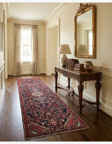 2' 7 x 9' 4 Hamedan Wool Runner Rug