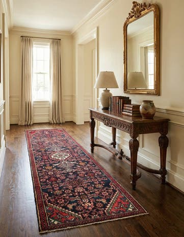 2' 7 x 9' 4 Hamedan Wool Runner Rug