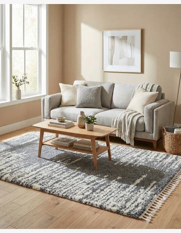 Gray Serenity Shag Rug