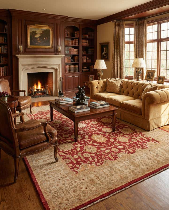 8' 4 x 11' 5 Hand Knotted Peshawar Ziegler Rug