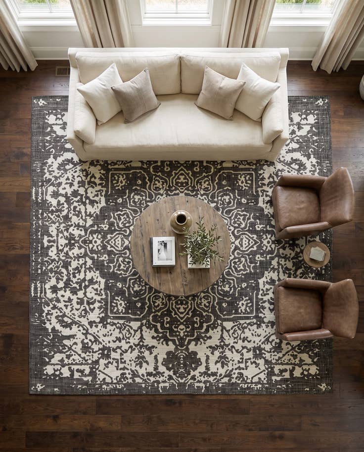 Detail image of 10' 8 x 10' 8 Easy-Clean Jill Zarin Dubai Indoor / Outdoor Square Rug
