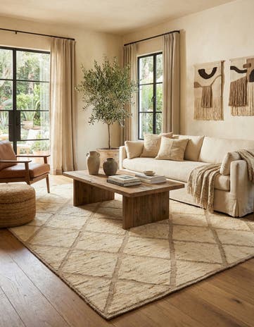 6' 1 x 9' 4 Hand Knotted Darya Wool Rug