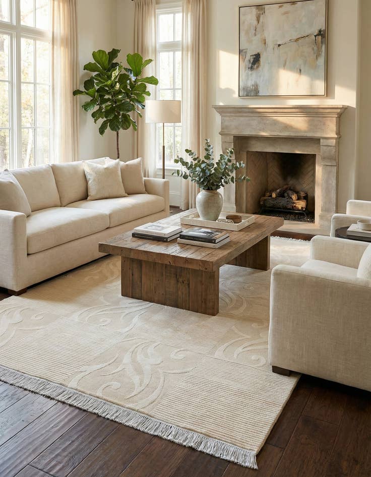 Detail image of 5' 9 x 7' 10  Hand Knotted Darya Wool Rug