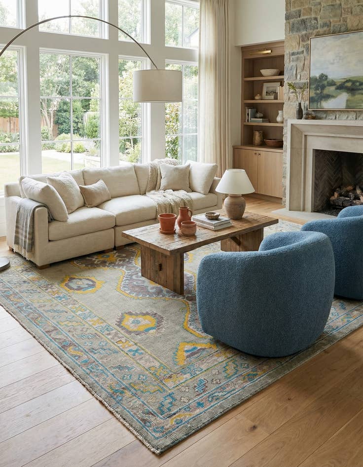 Detail image of 8' 7 x 12' 3  Hand Knotted Moroccan Wool Rug