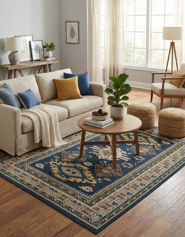 Detail image of 6' x 9' Easy-Clean Baja Indoor / Outdoor Rug