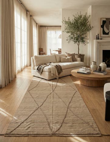 6' x 16' 7 Hand Knotted Moroccan Wool Runner Rug