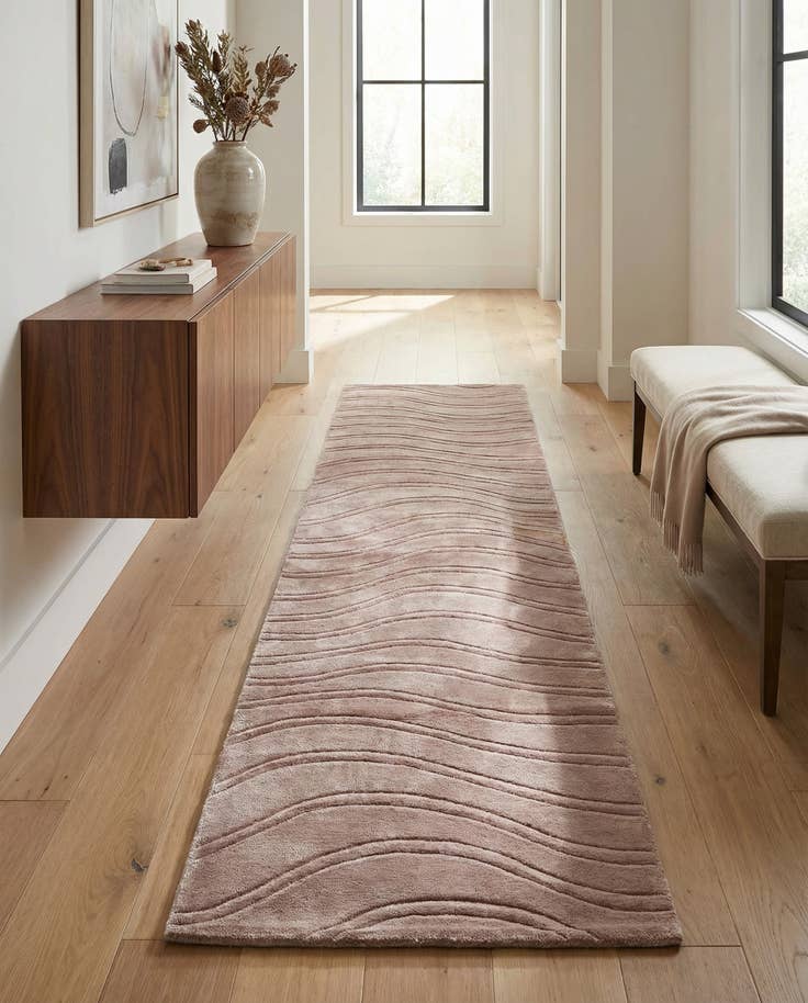 Detail image of 2' 7 x 9' 10 Hand Knotted Darya Wool Runner Rug