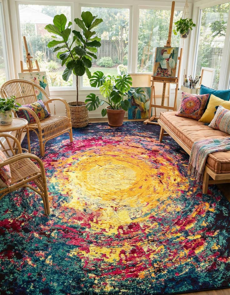 Detail image of 10' 6 x 16' 5  Washable Casablanca Rug