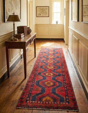 3' 4 x 13' 3 Hamedan Runner Rug