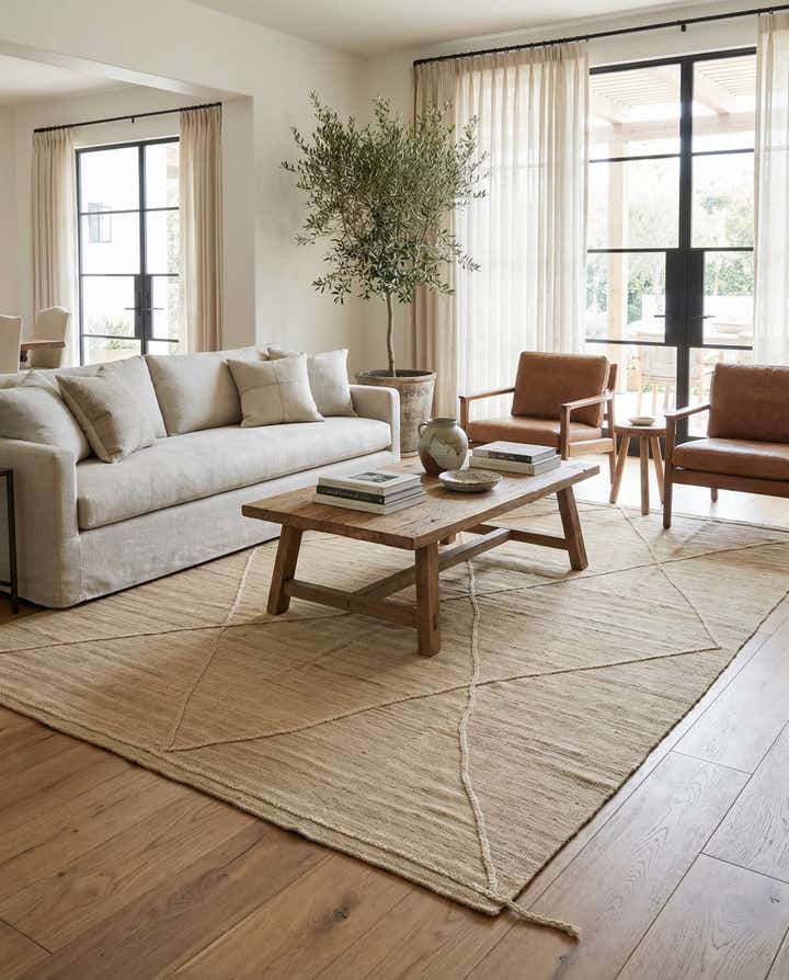 6' 10 x 10' 8 Hand Woven Kilim Modern Wool Rug