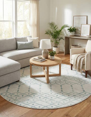 7' 10 x 7' 10 Paxon Trellis Round Rug