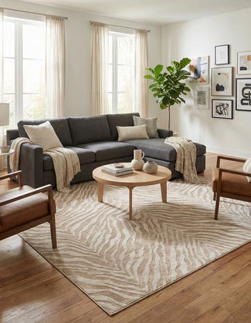 Beige and Ivory Finsbury Rug