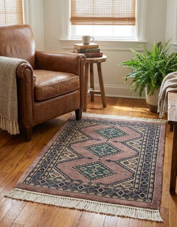 2' 7 x 3' 8 Hand Knotted Bokhara Rug